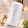 Mini Starry Sky Cup, Water / Tea / Coffee Bottle, SS - 200ml (White)